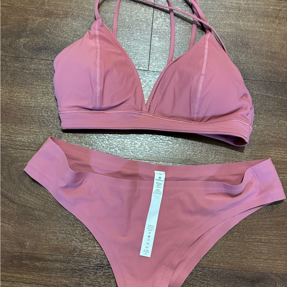 Lululemon Bikini Set – Light Pink (Size Large / 10–12)